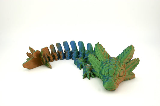 Baby Axolotl Articulating Dragon - Sensory Toy with Articulating / Flexi Joints - for Anxiety, ADHD, Autism, Calming - Kids and Adults